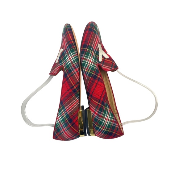 TALBOTS RYAN EMBROIDERED PLAID LOAFERS SIZE 7 - Picture 4 of 9